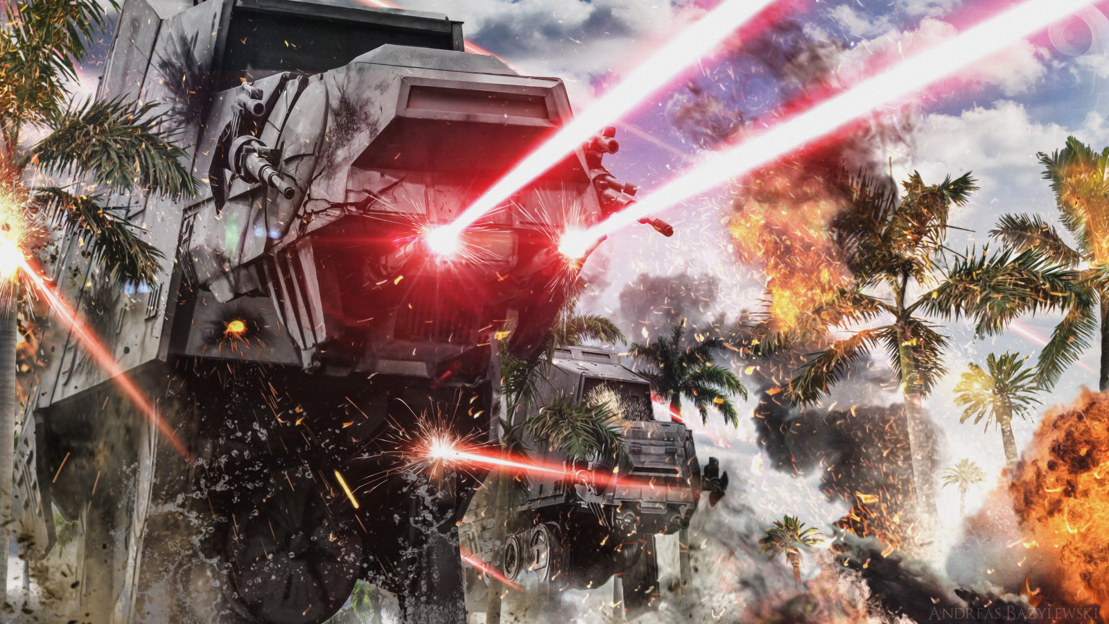 Боевая машина AT-AT фильм Изгой-один. Звёздные войны Истории 