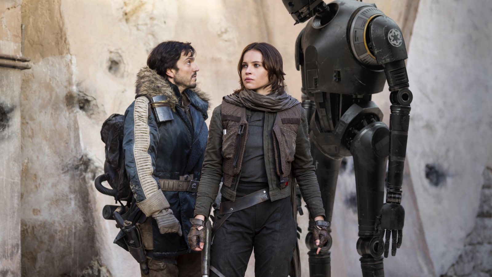 K-2SO, капитан Кассиан, Джин Эрсо персонажи фильма Изгой-один. Звёздные войны Истории  