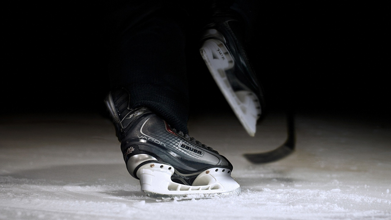 Bauer Hockey skates on ice