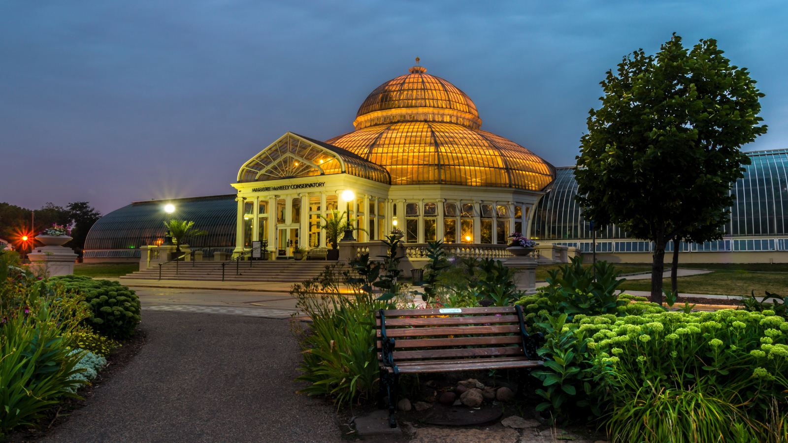Ботанический сад Marjorie McNeely Conservatory, Миннесота. США 