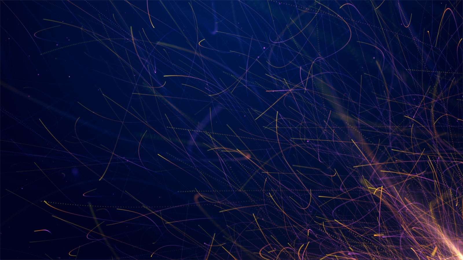 Огненные искры на синем фоне, 3д графика