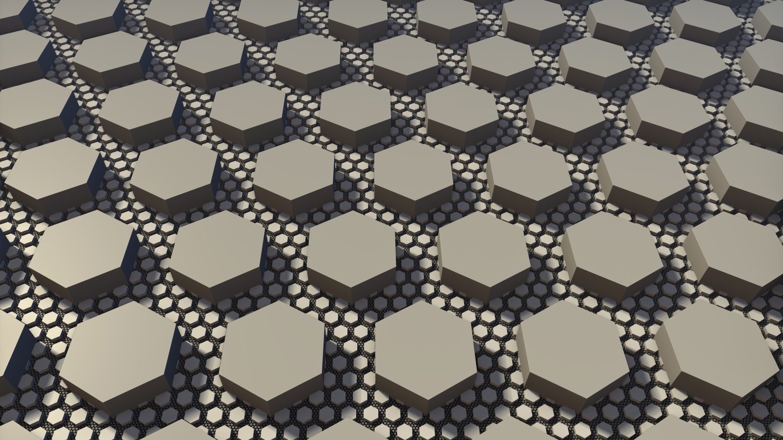 Серые шестиугольники 3д графика