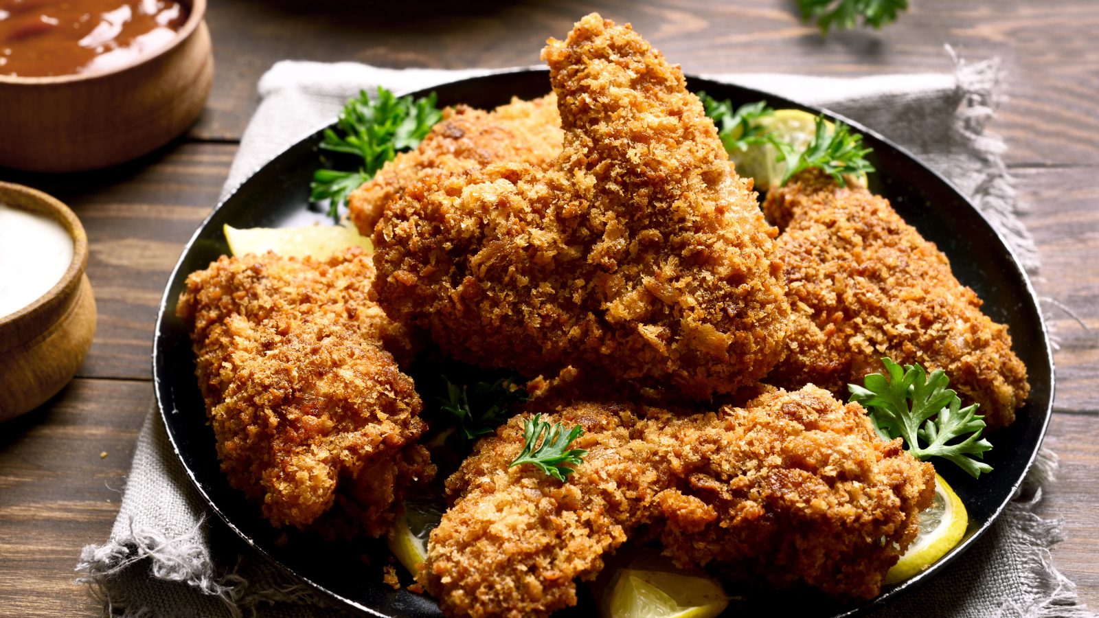 Запеченные хрустящие куриные крылышки