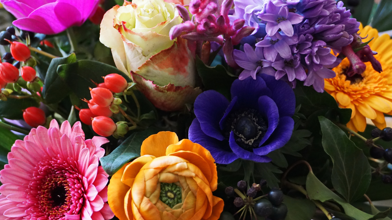 Красивый букет крупным планом