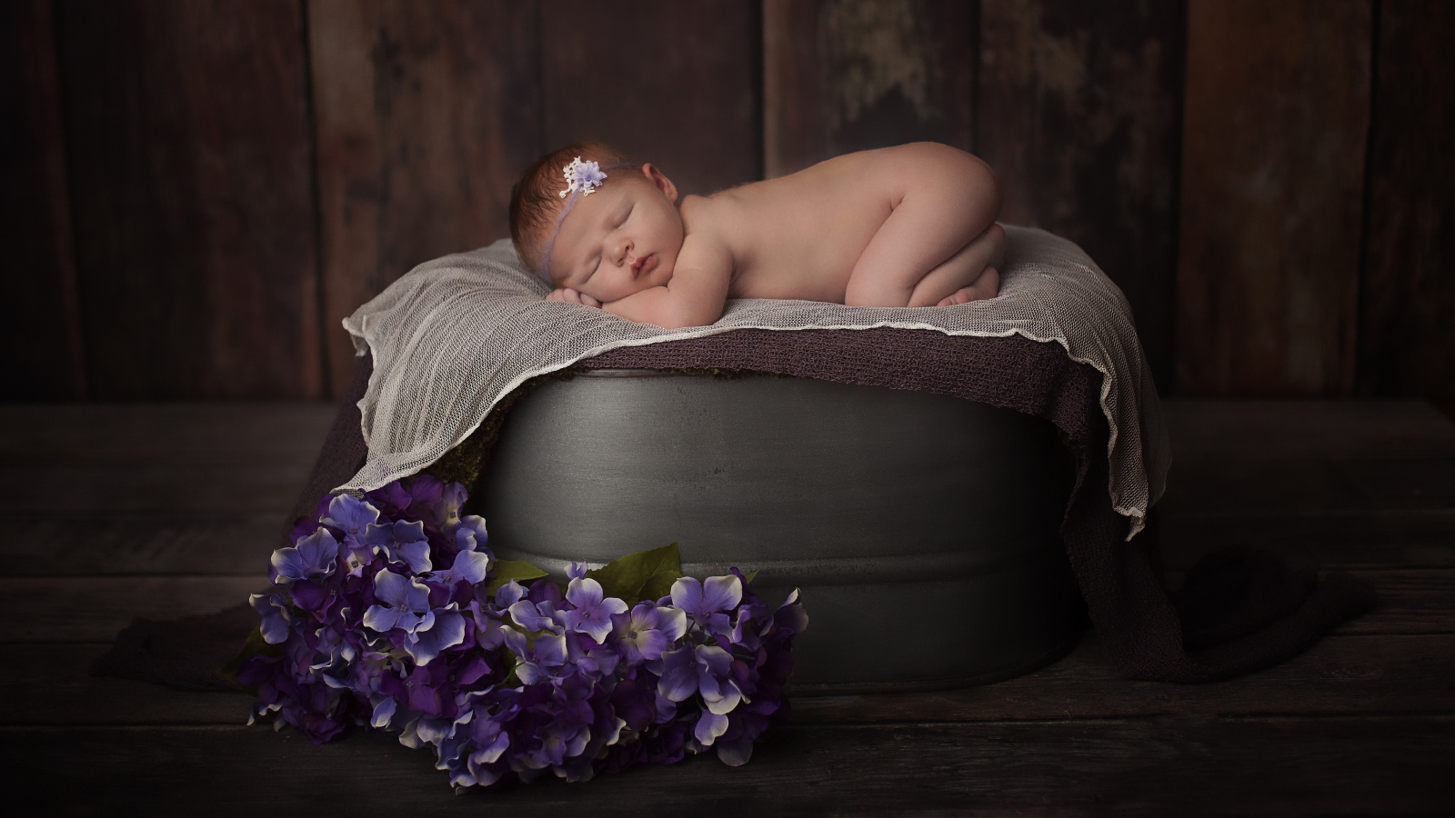 Нежный спящий грудной ребенок 