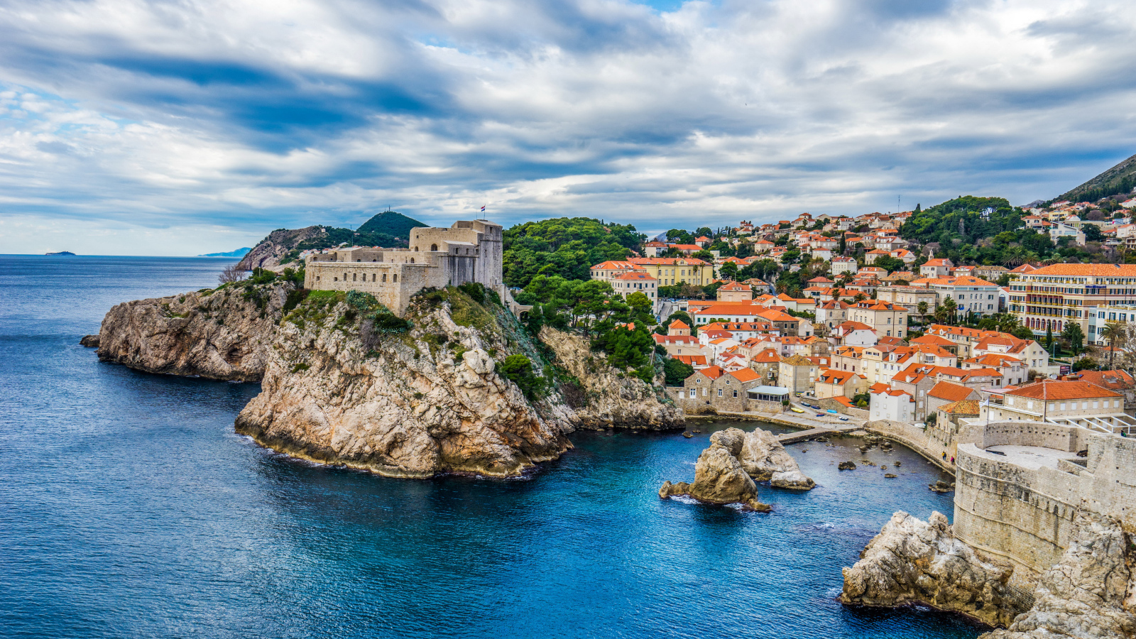 Город Дубровник побережье Хорватия