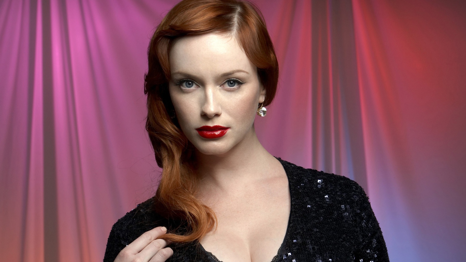 Американская рыжеволосая актриса Кристина Хендрикс