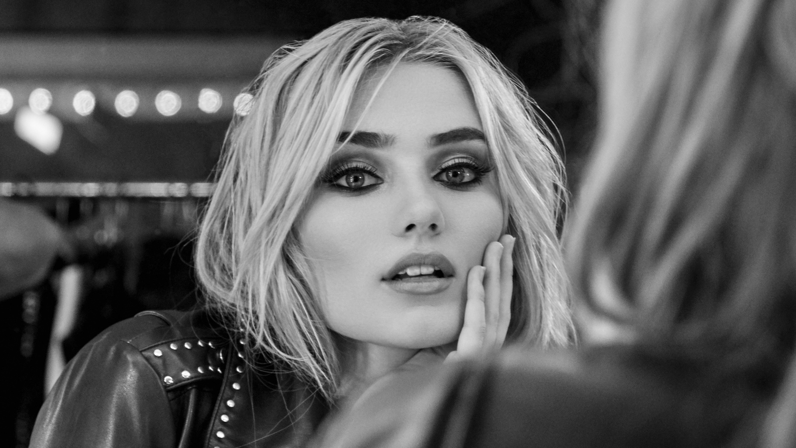 Молодая американская актриса Мег Доннелли черно белое фото