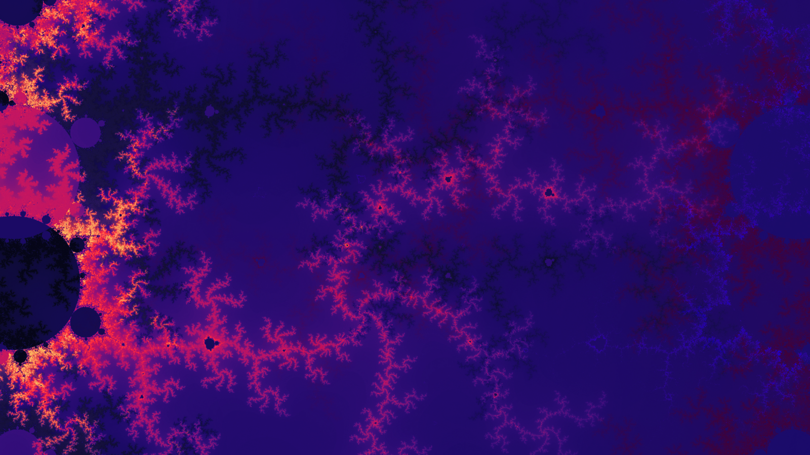 Морозный фрактальный рисунок 