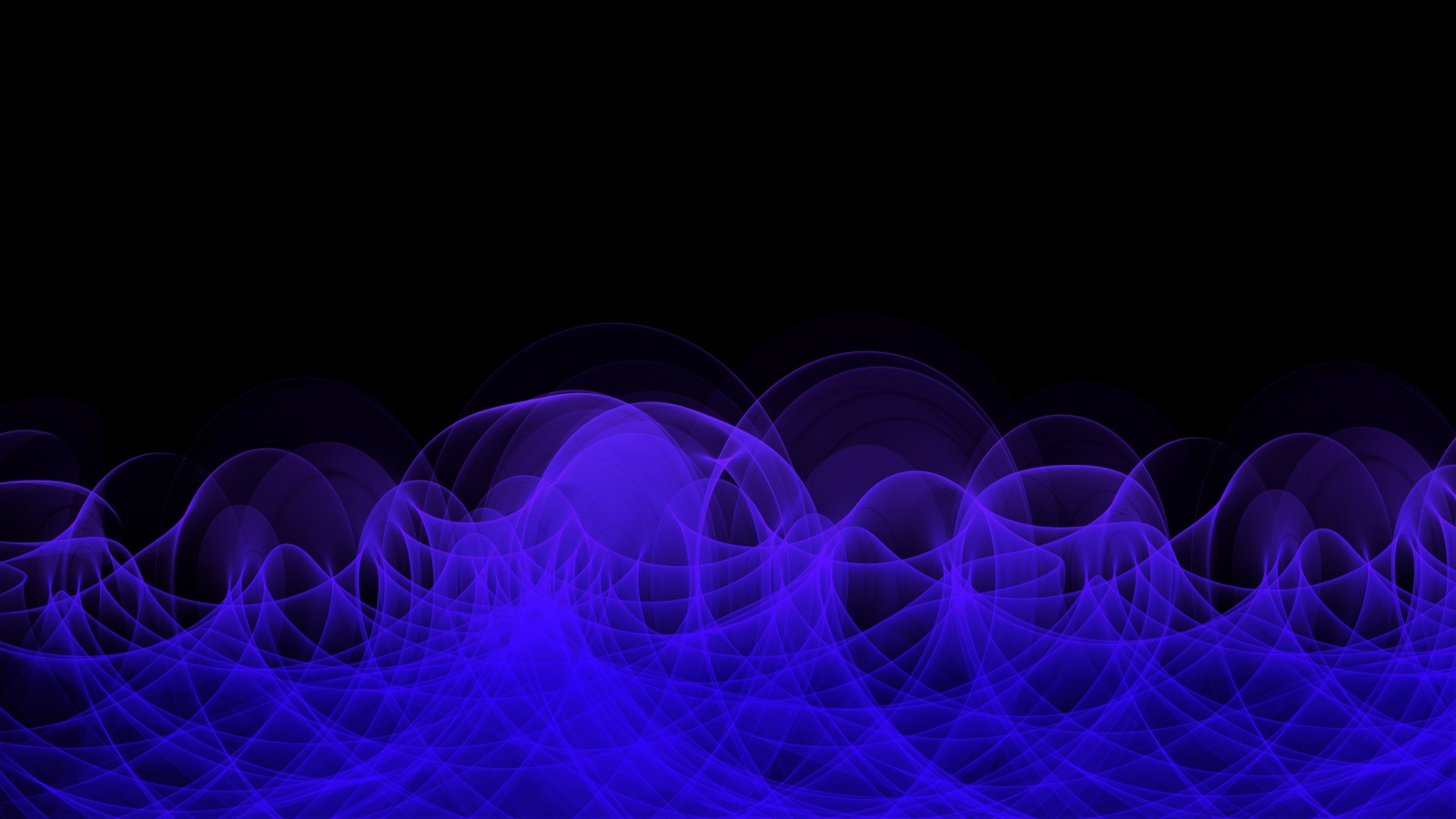 Неоновый синий дым на черном фоне