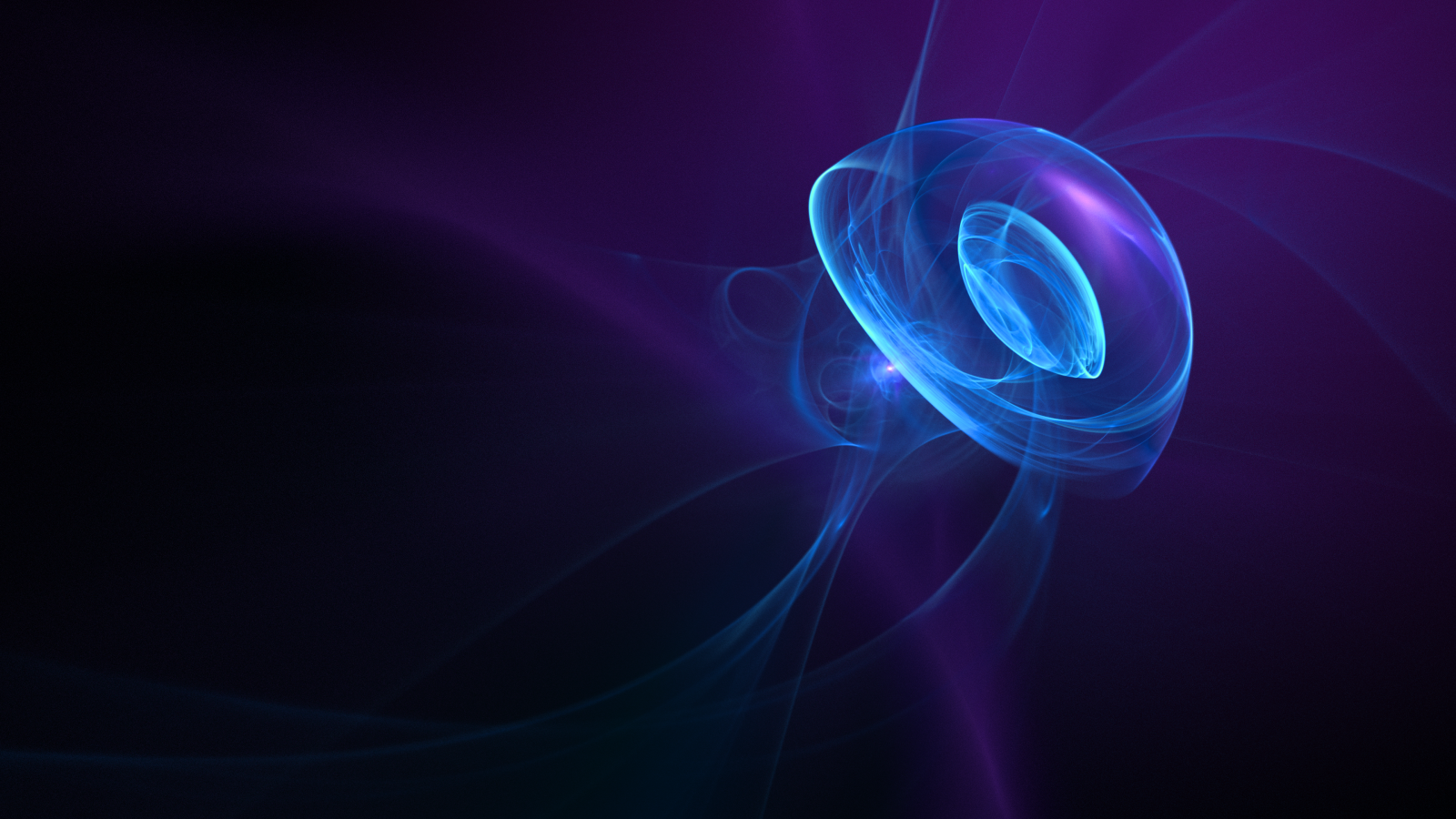Неоновые волны на фиолетовом фоне