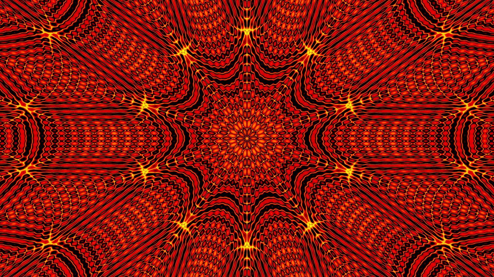 Красивый яркий оранжевый абстрактный рисунок калейдоскоп