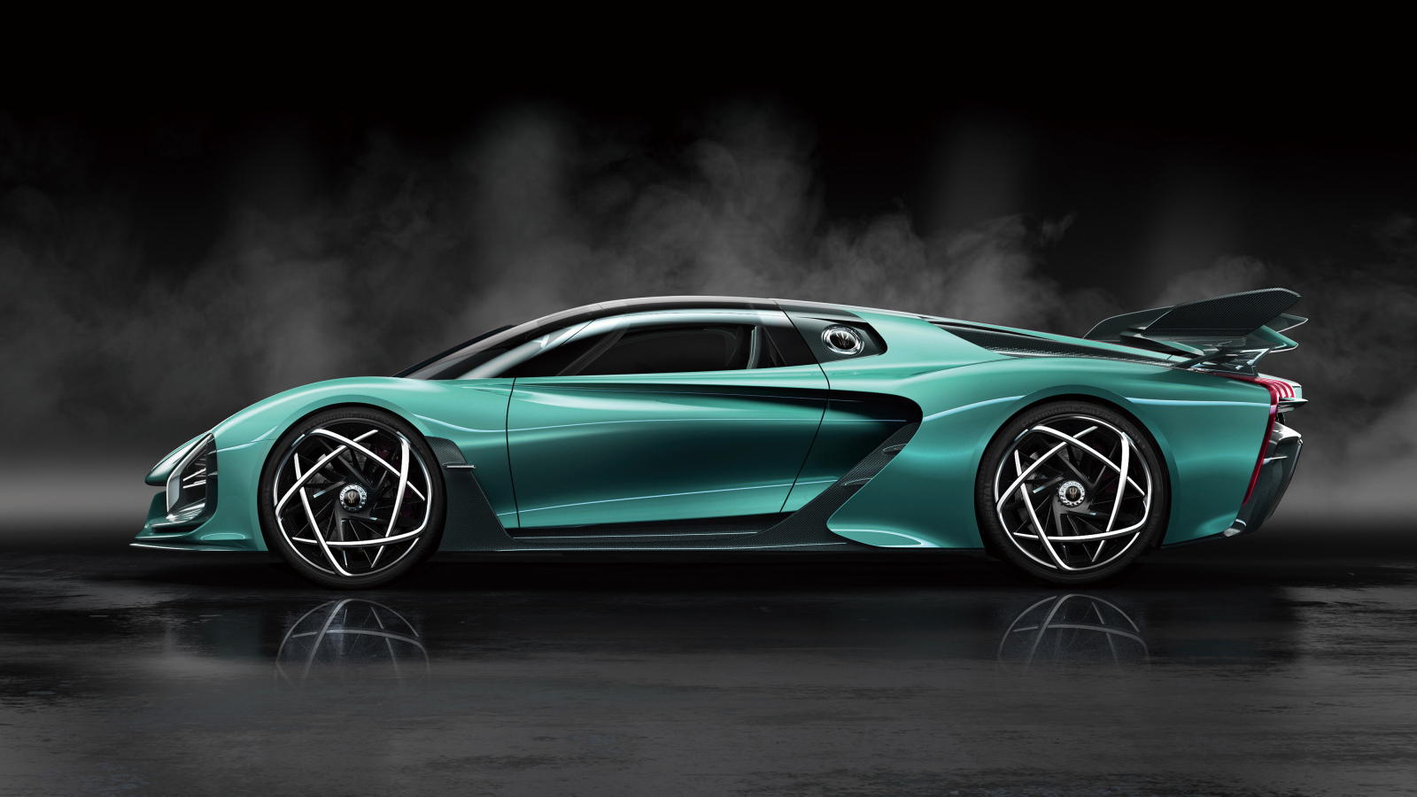 Быстрый автомобиль Hongqi S9 2020 года вид сбоку 