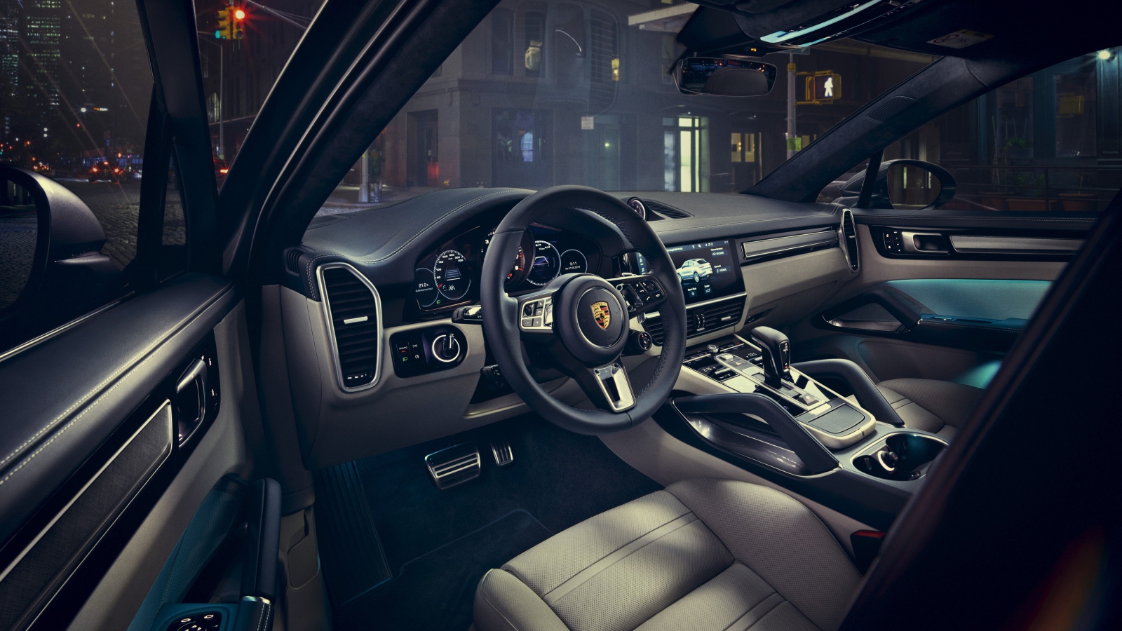 Leather stylish interior Porsche Cayenne Coupe, 2019