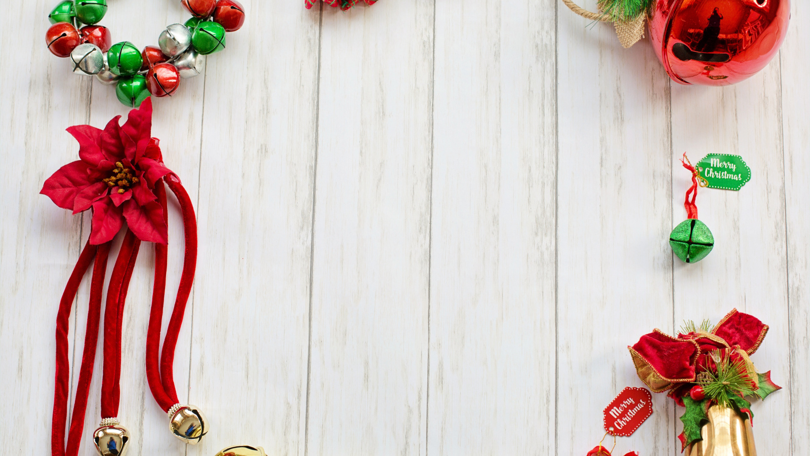 Шаблон для поздравительной открытки на Рождество