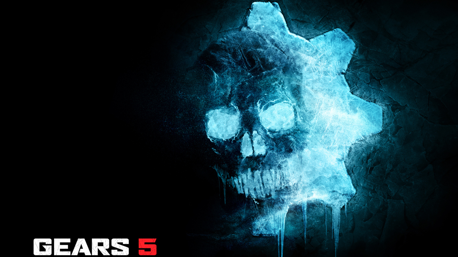 Постер с черепом на черном фоне видеоигра Gears 5, 2019