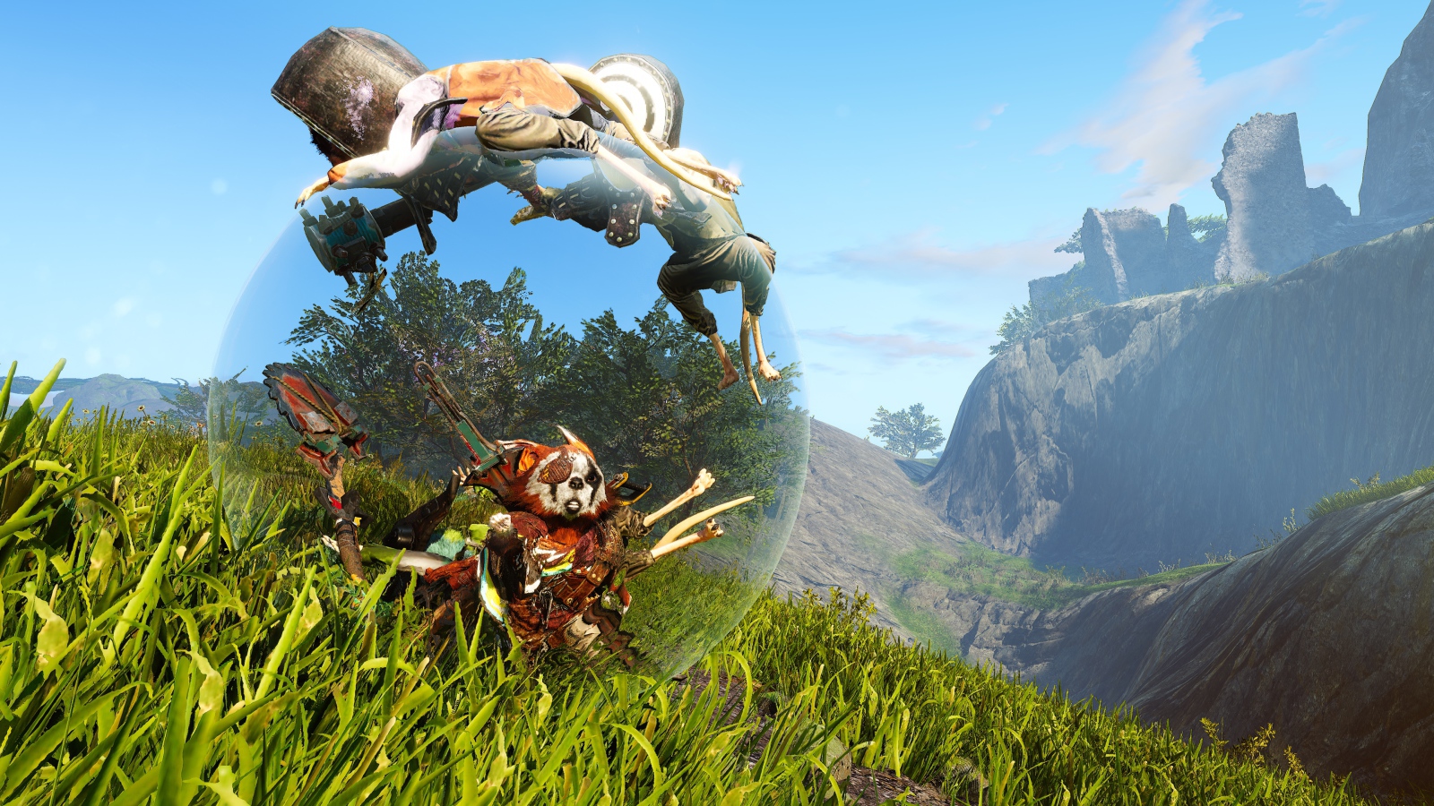 Скриншот компьютерной игры Biomutant, 2019