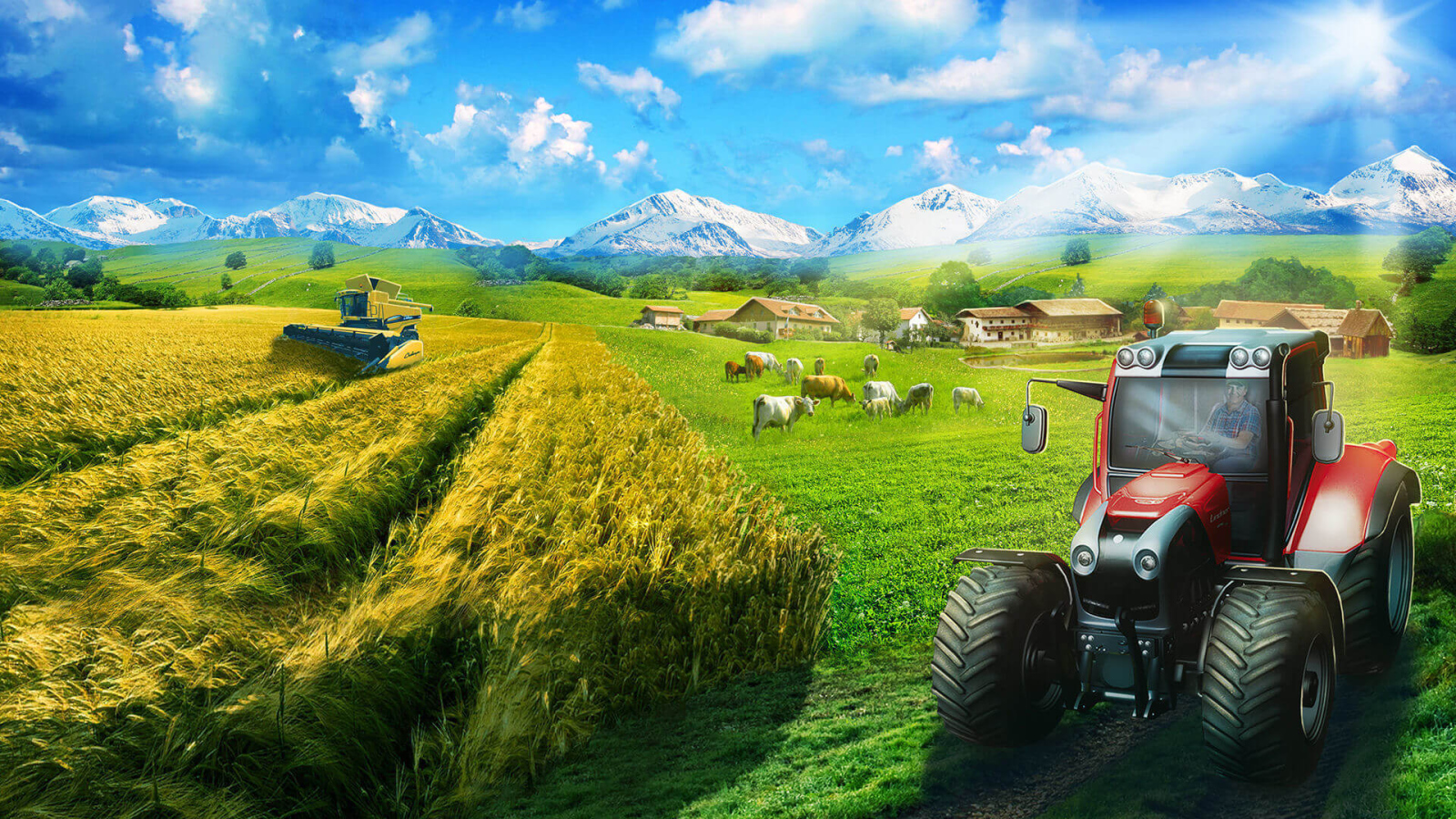 Уборка пшеницы игра Farming Simulator