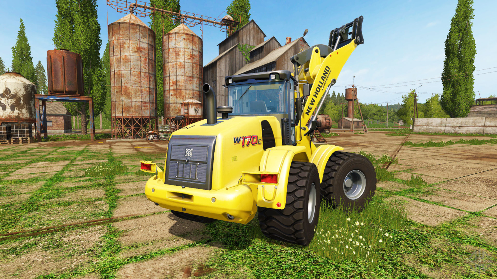 Колёсный фронтальный погрузчик New Holland W170C для видеоигры Farming Simulator 17