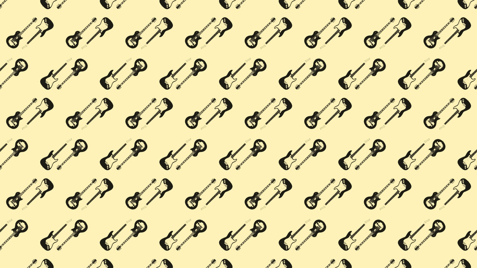 Много электрический гитар на бежевом фоне