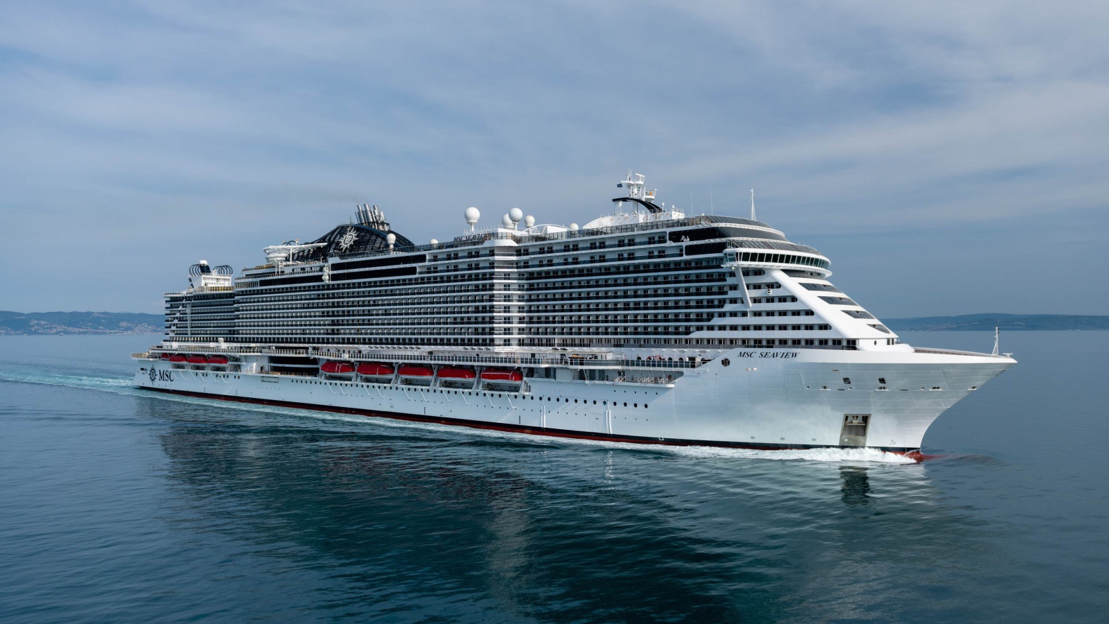 Beautiful large cruise ship MSC Seaview