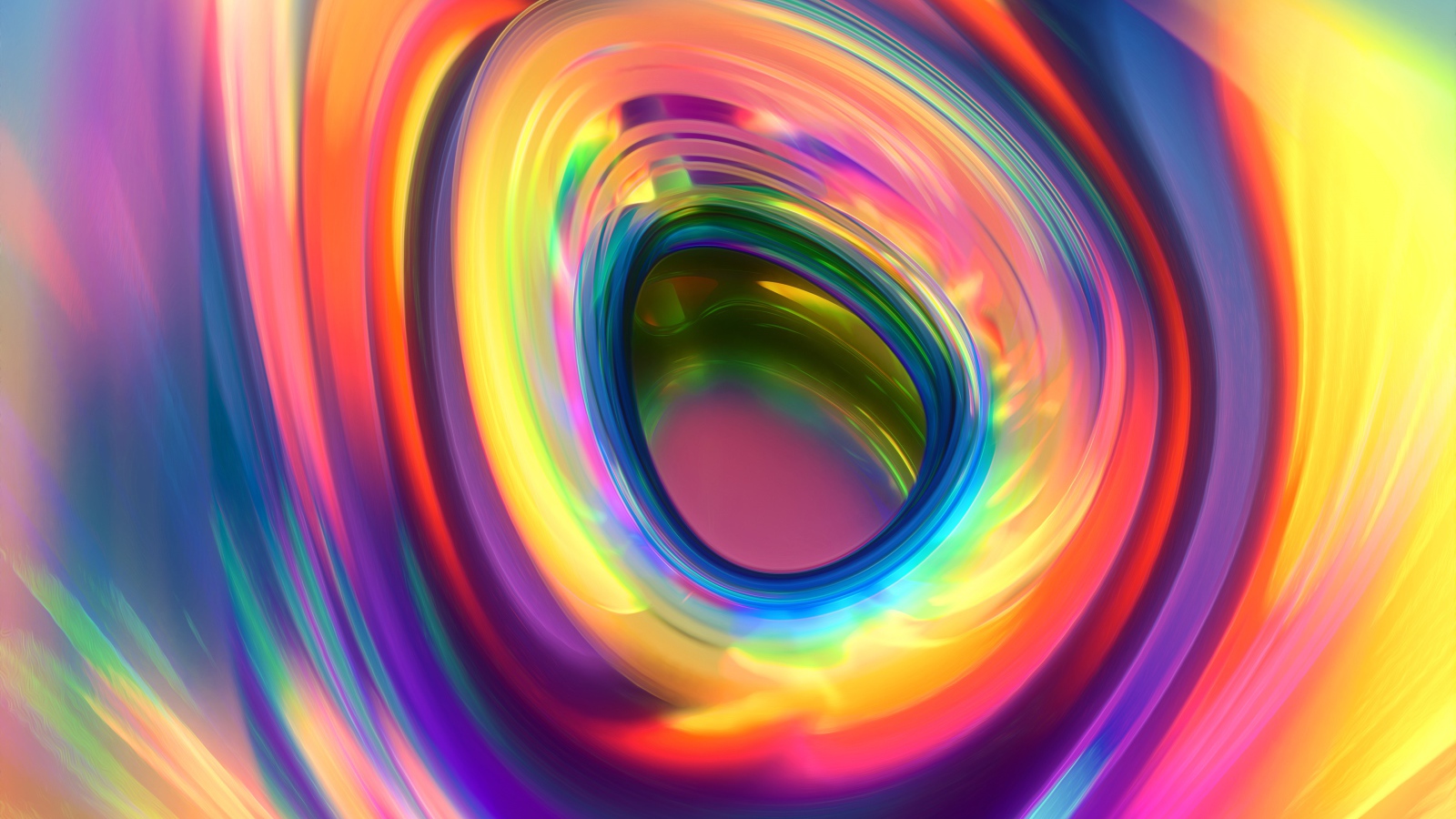 Абстрактное углубление цвета радуги