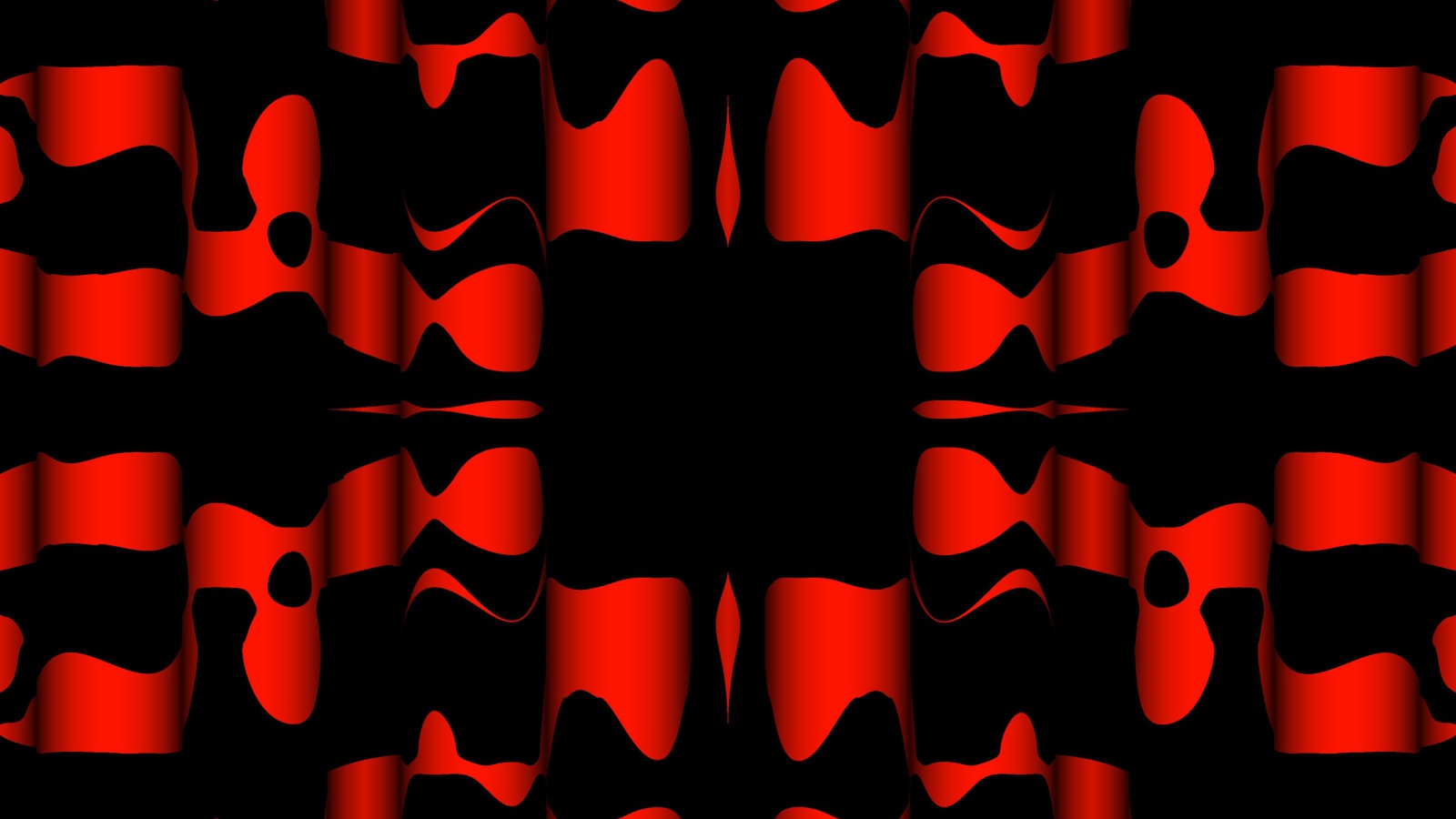 Черные и красные узоры крупным планом