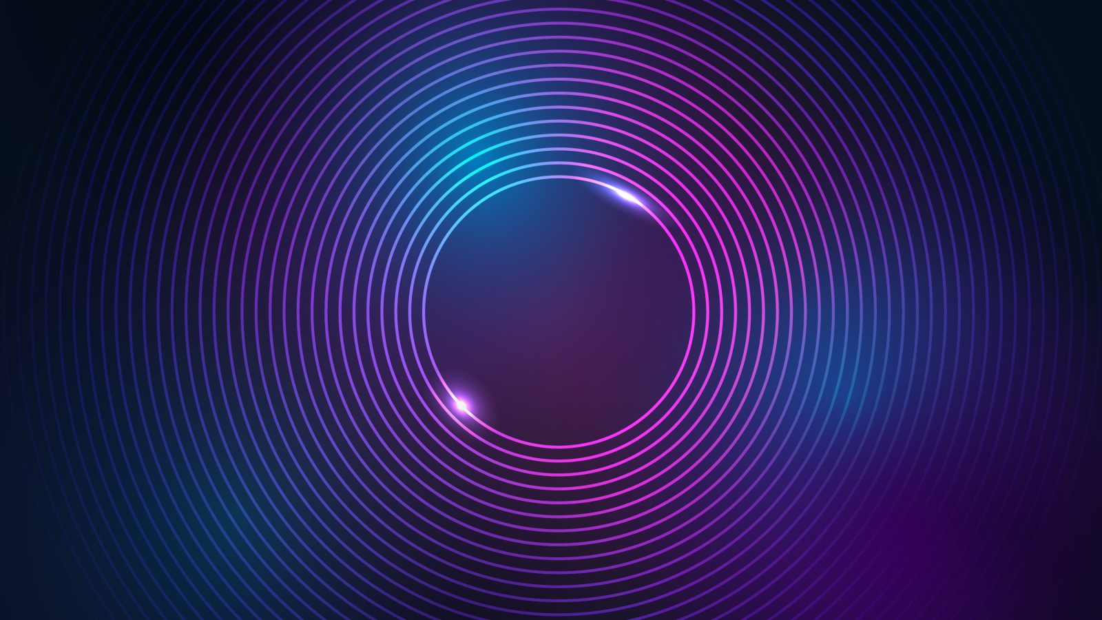 Неоновые сиреневые яркие круги 