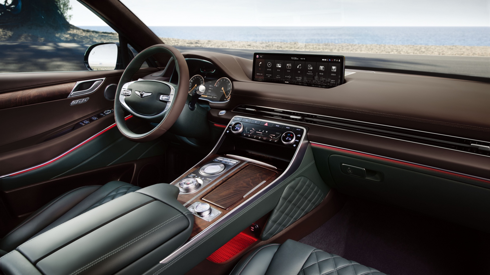 Салон автомобиля Genesis GV80 2020 года