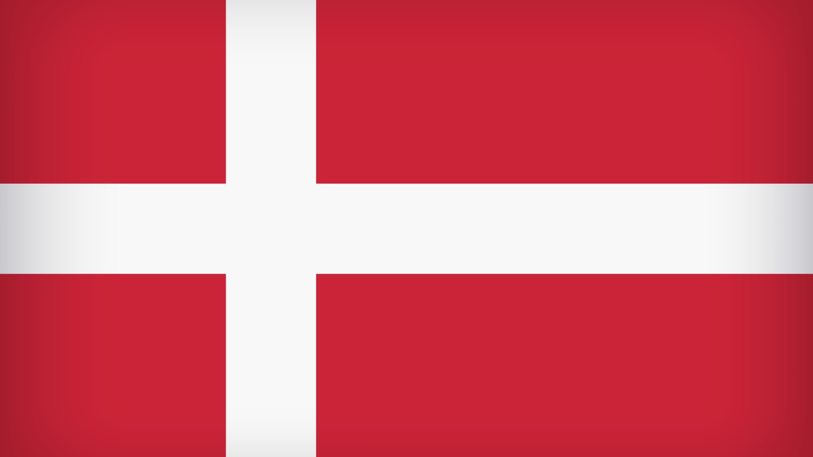 Красно -  белый флаг Дании 