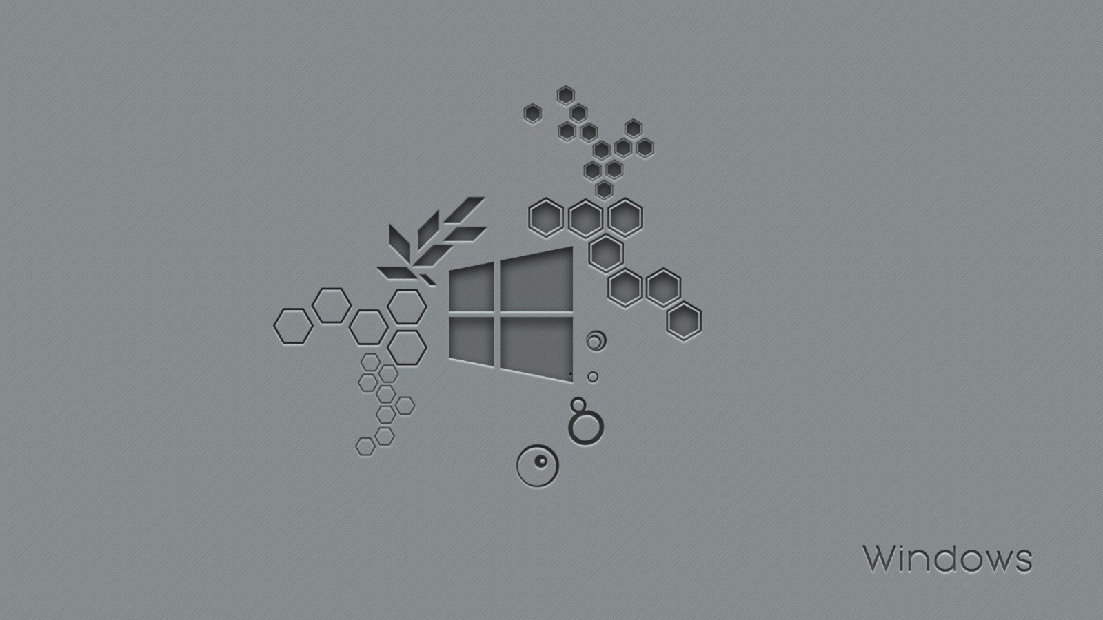 Значок Windows 10 на сером фоне 
