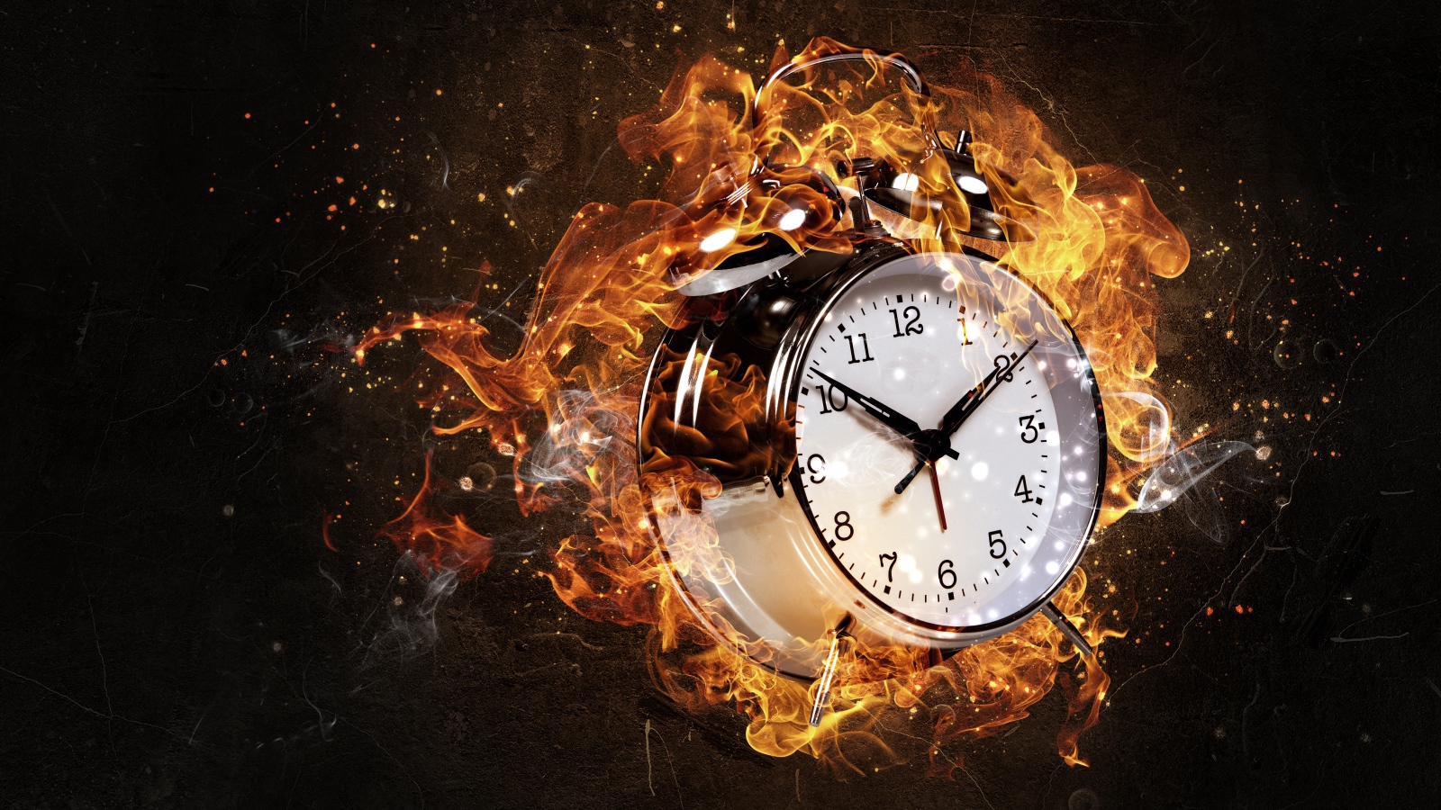 Будильник звенит в огне 