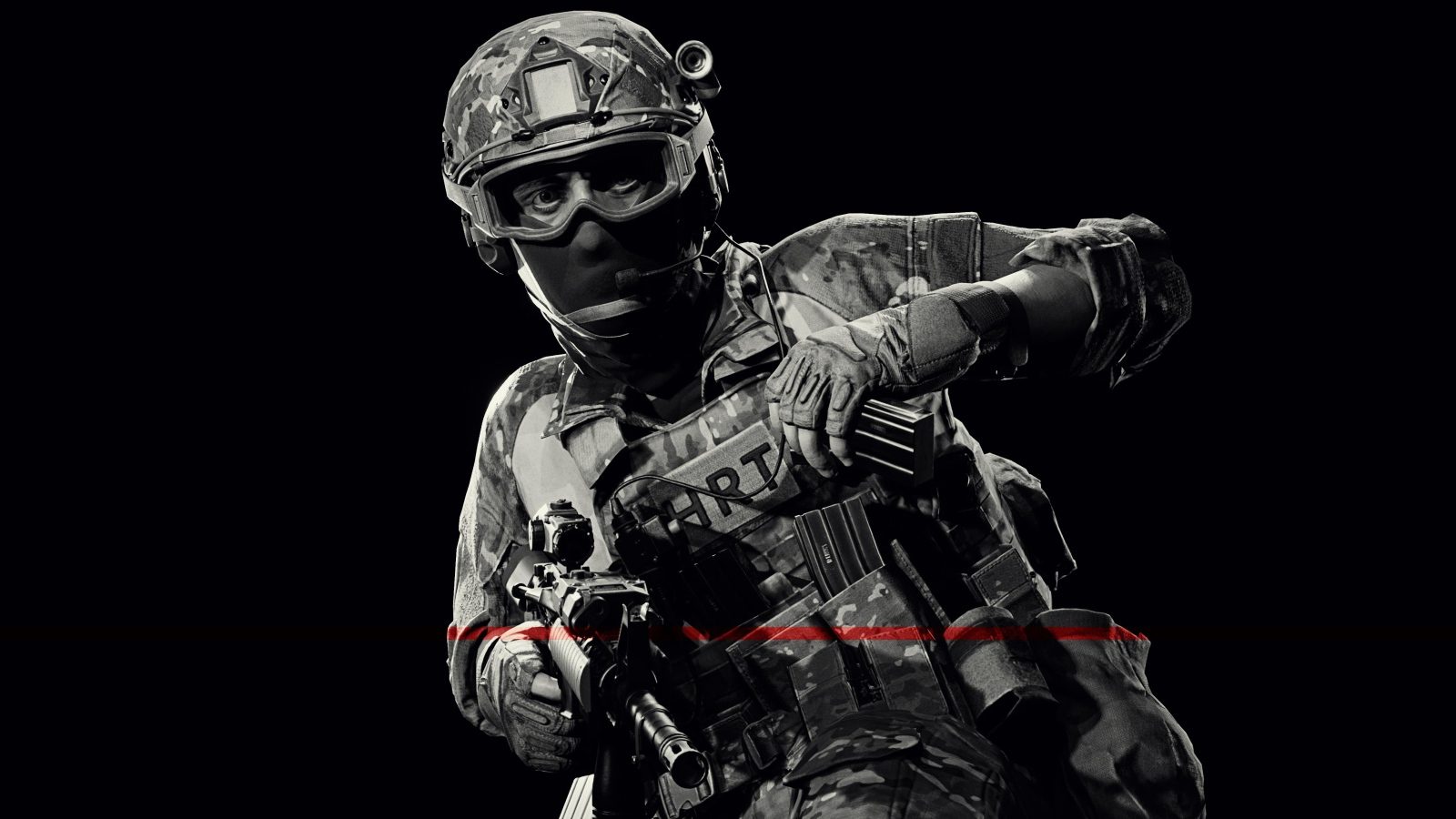 Солдат на черном фоне, видеоигра Ready Or Not