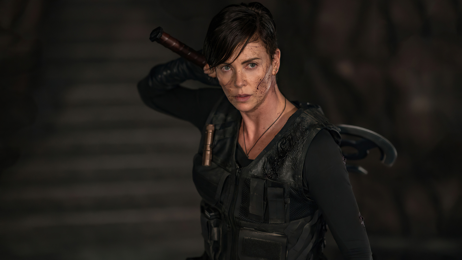 Актриса Шарлиз Терон в новом фильме Бессмертная гвардия, 2020