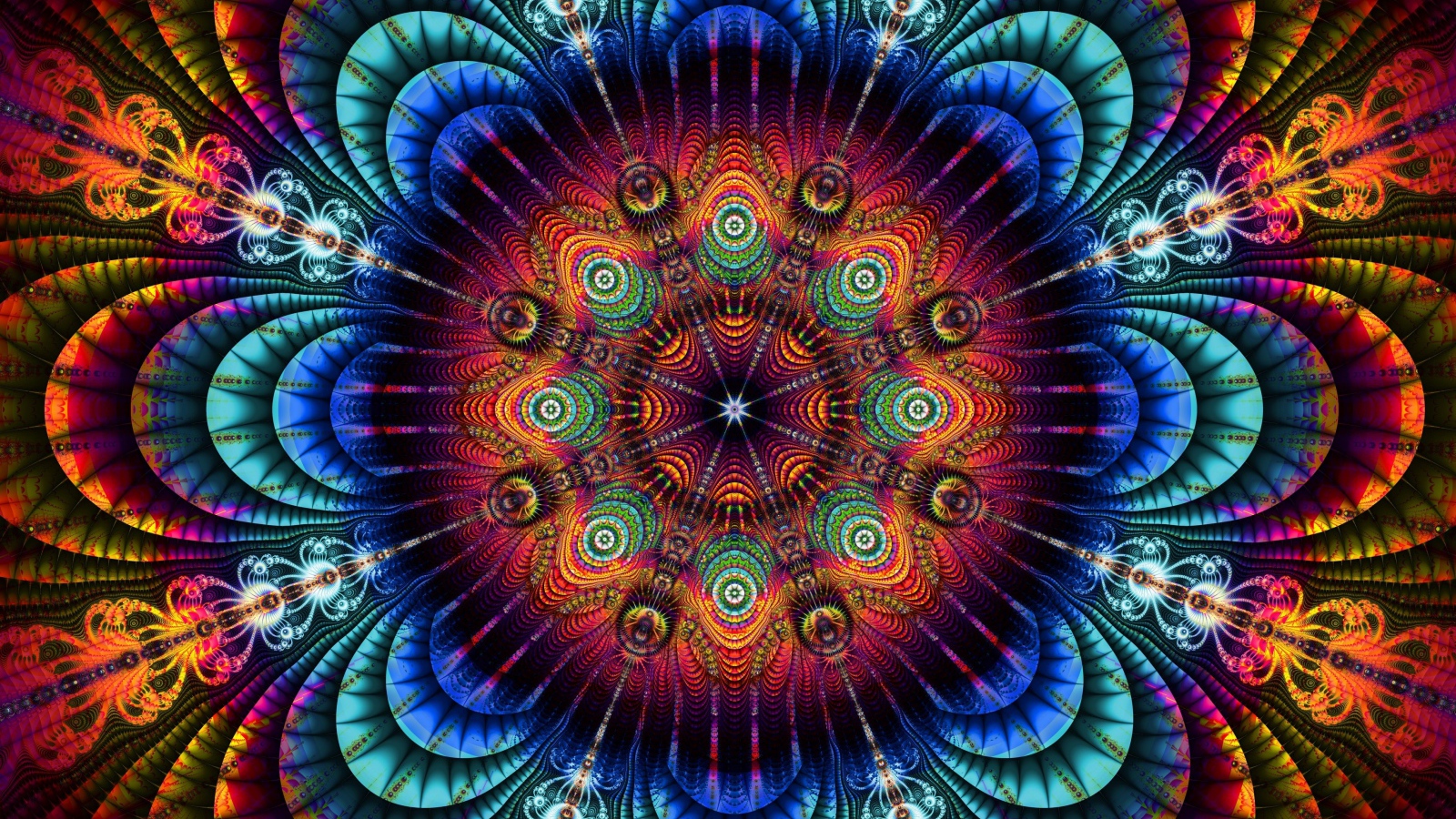 Красивый абстрактный красочный рисунок 