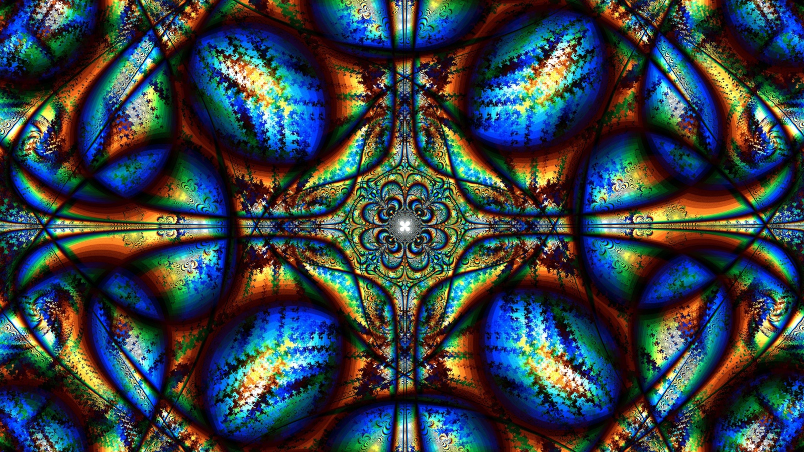 Красивый абстрактный  рисунок с калейдоскопа 