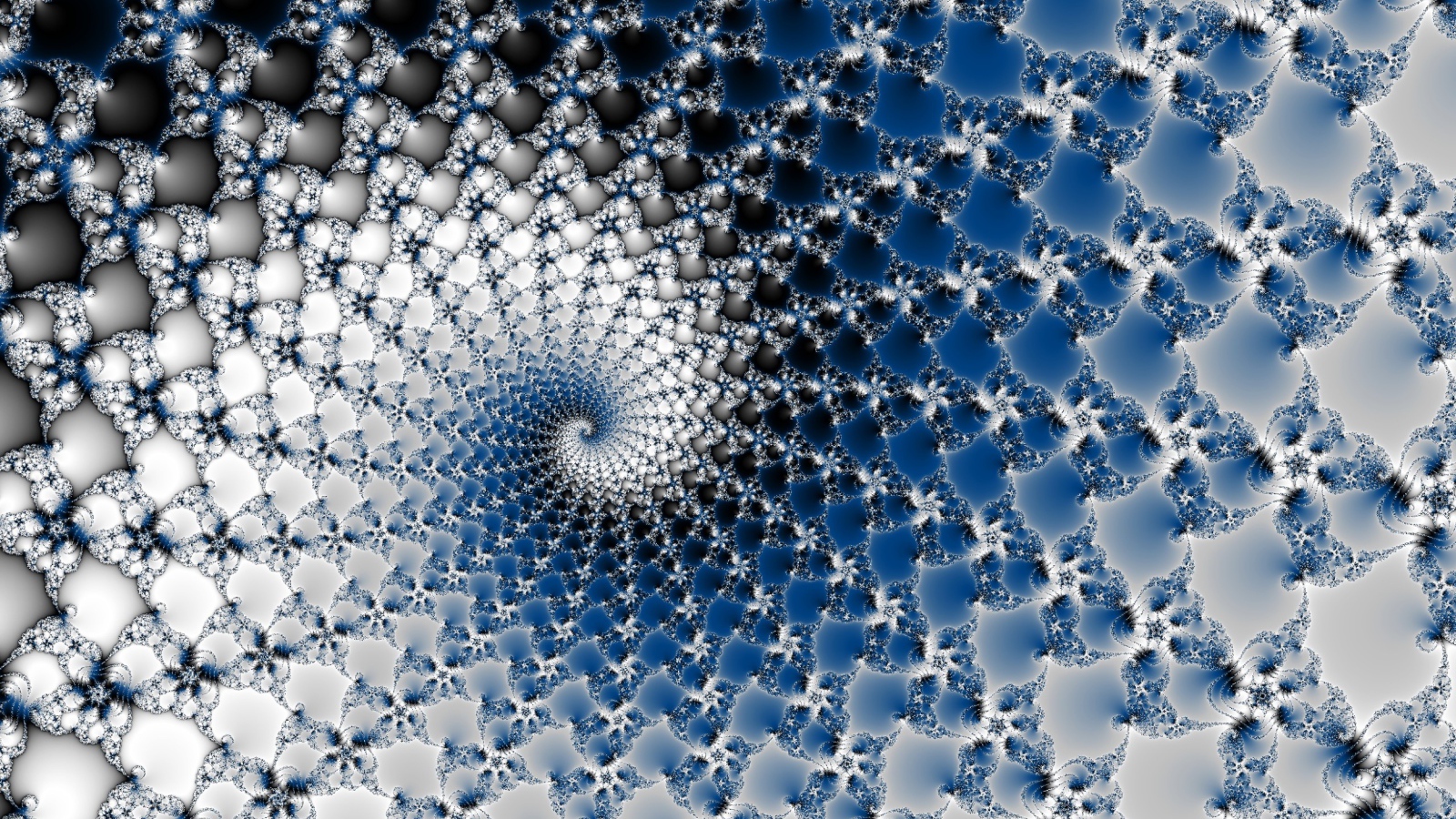 Красивая абстрактная белая  с голубым спираль 