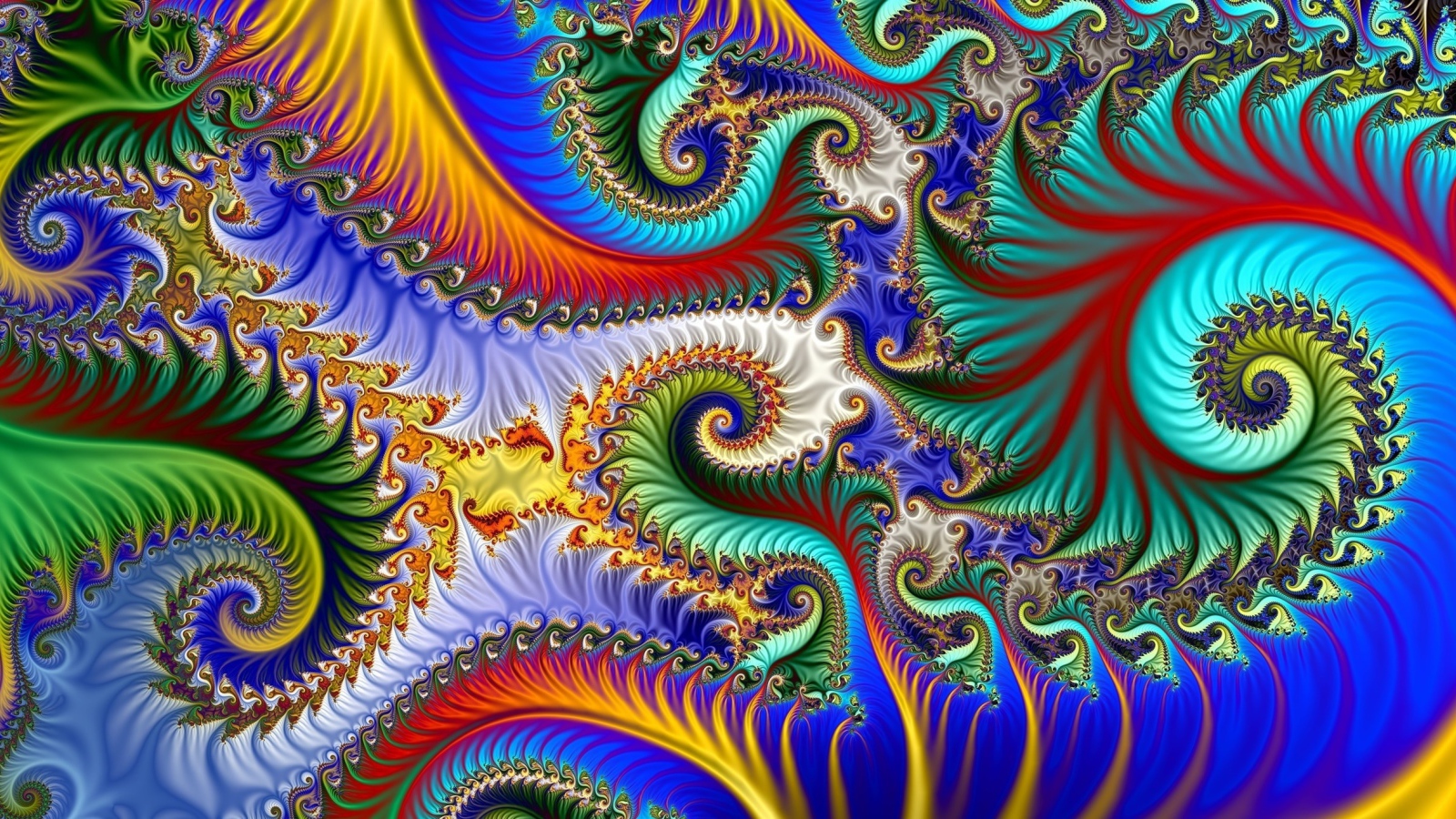 Разноцветная абстрактная спираль 