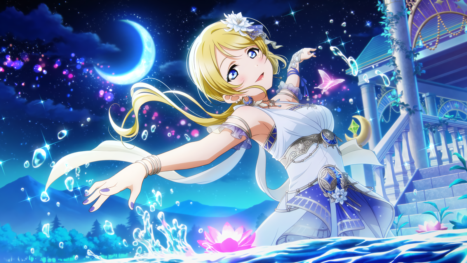 Девушка с аниме Love Live! School Idol Project