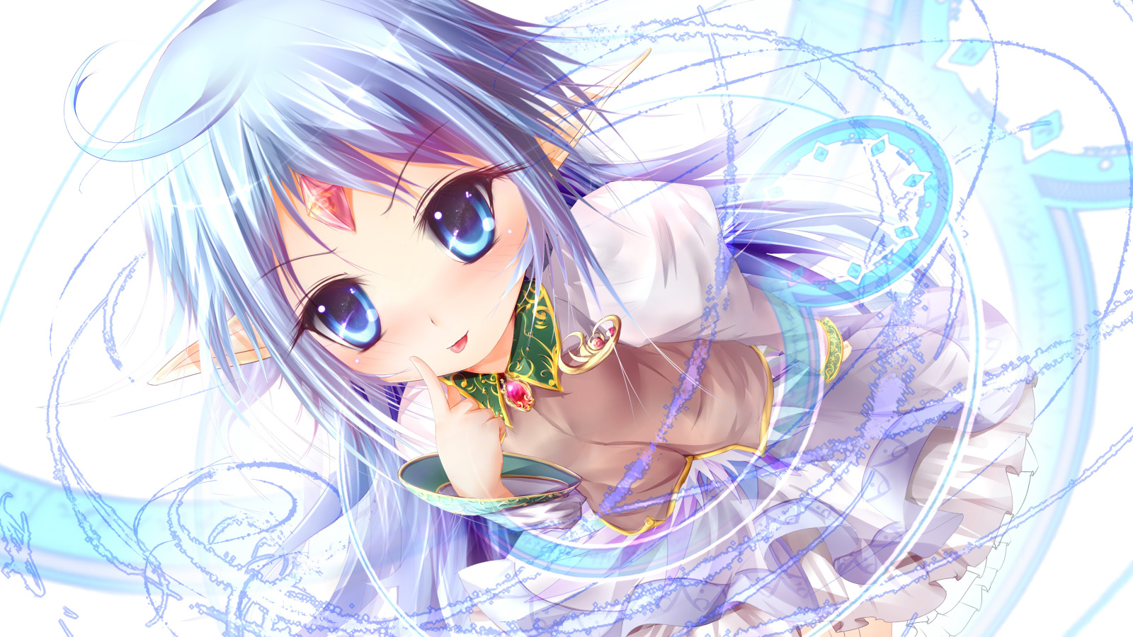 Голубоглазая красивая девушка аниме Rance