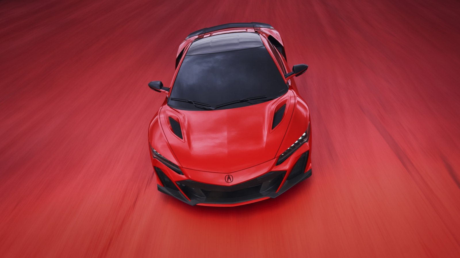 Красный спортивный автомобиль Acura NSX Type S, 2022 года