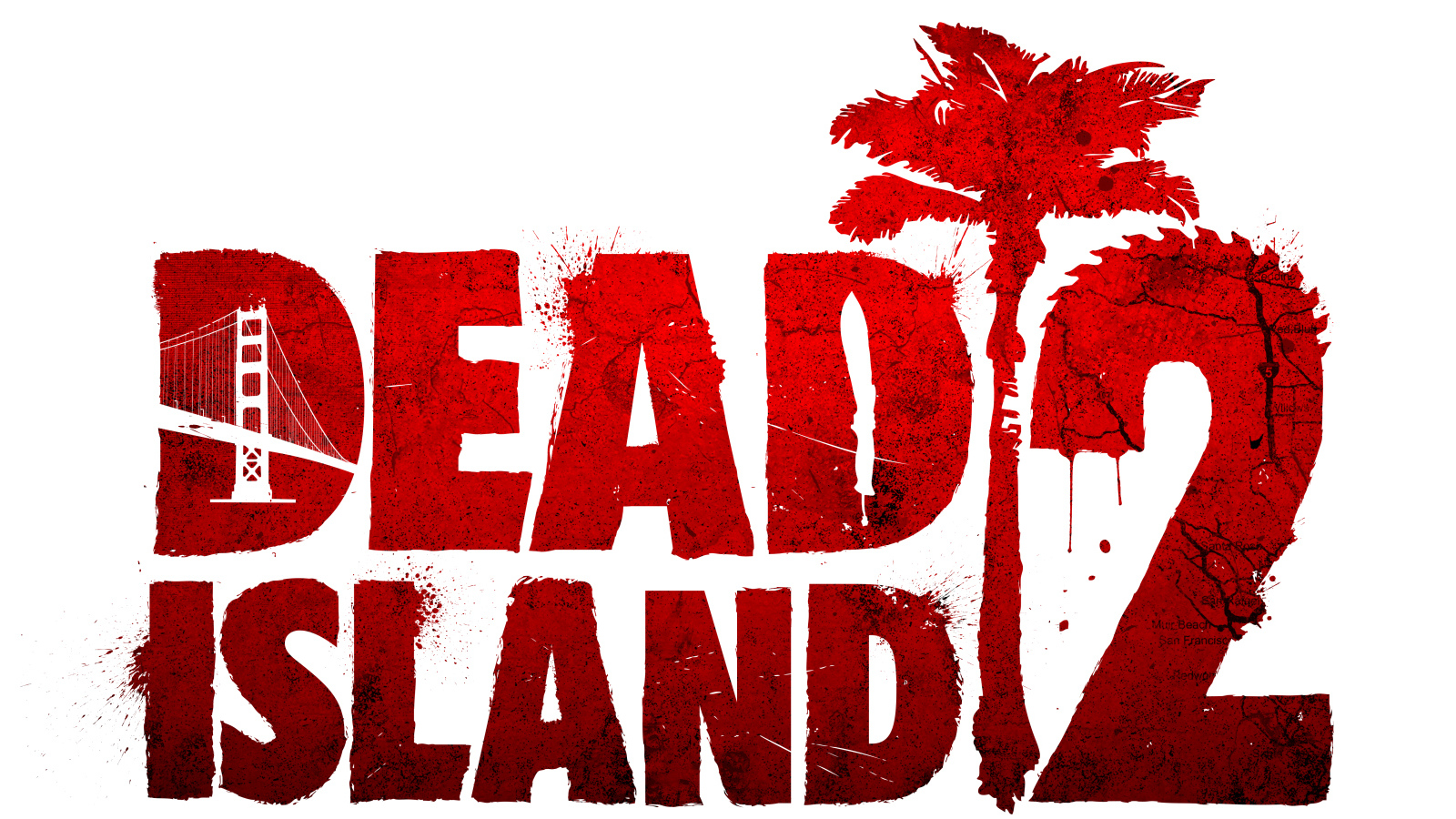 Постер компьютерной игры  Dead Island 2 на белом фоне