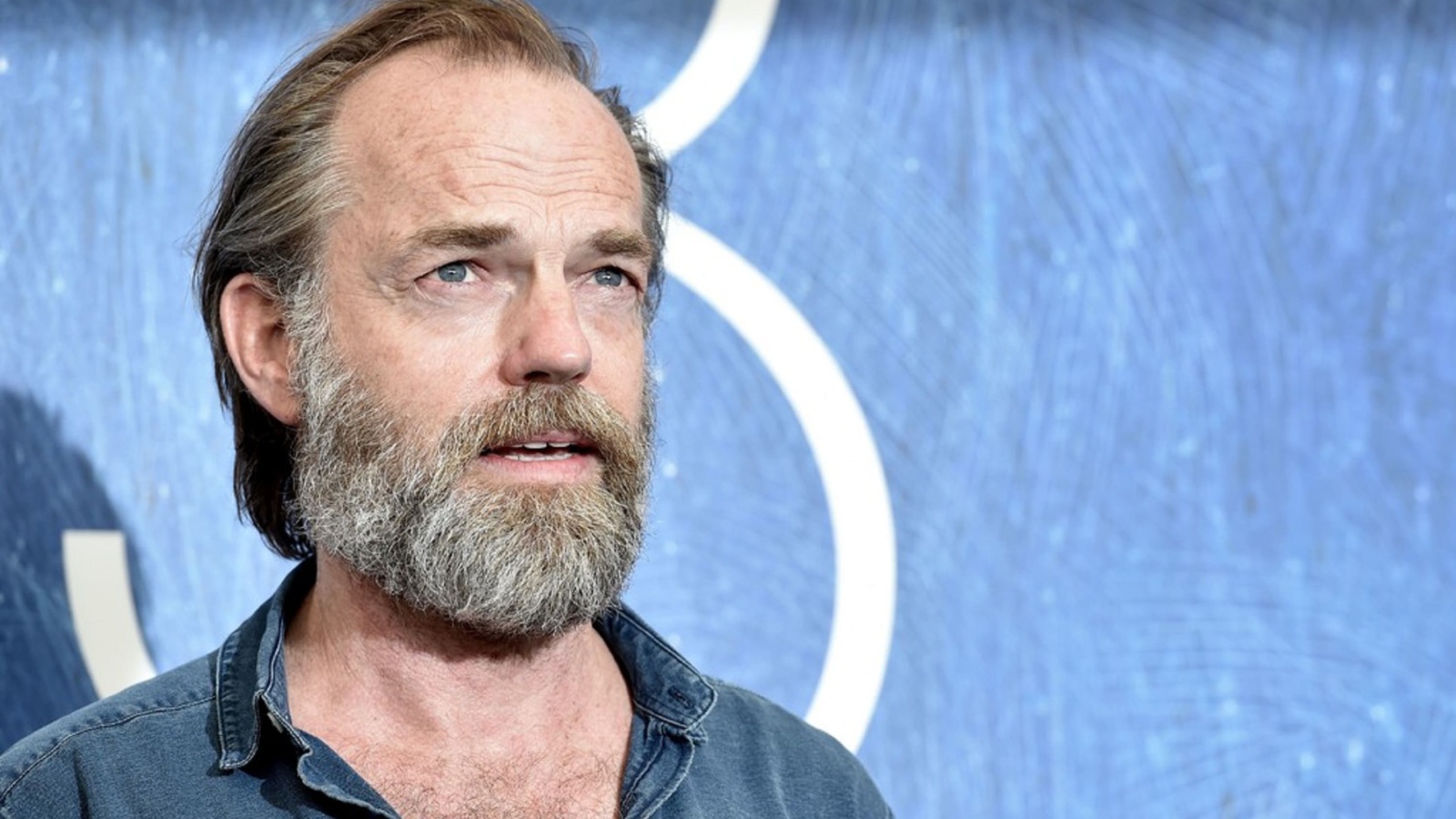 Бородатый мужчина, актер Хьюго Уивинг