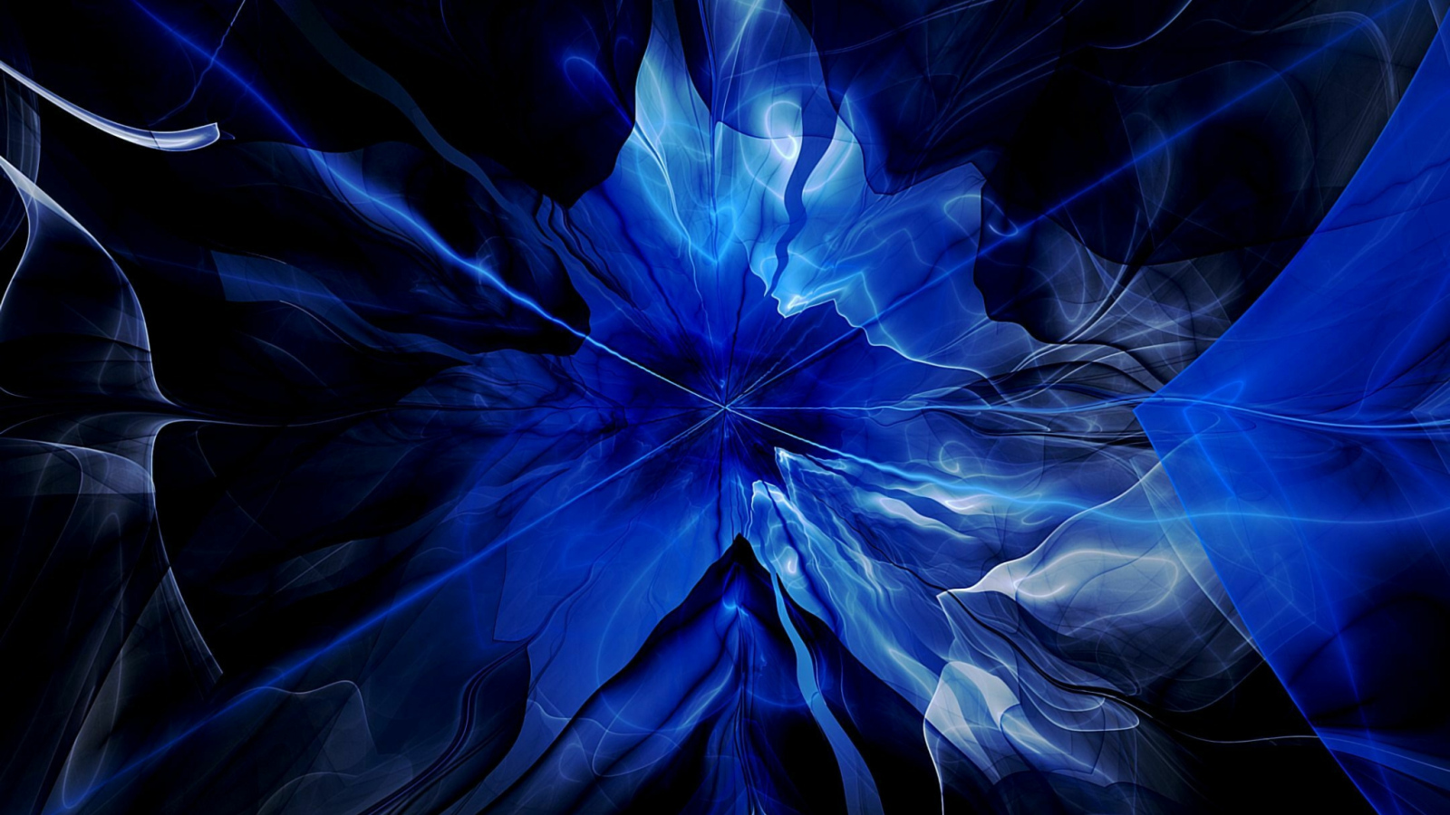 Голубой необычный абстрактный узор