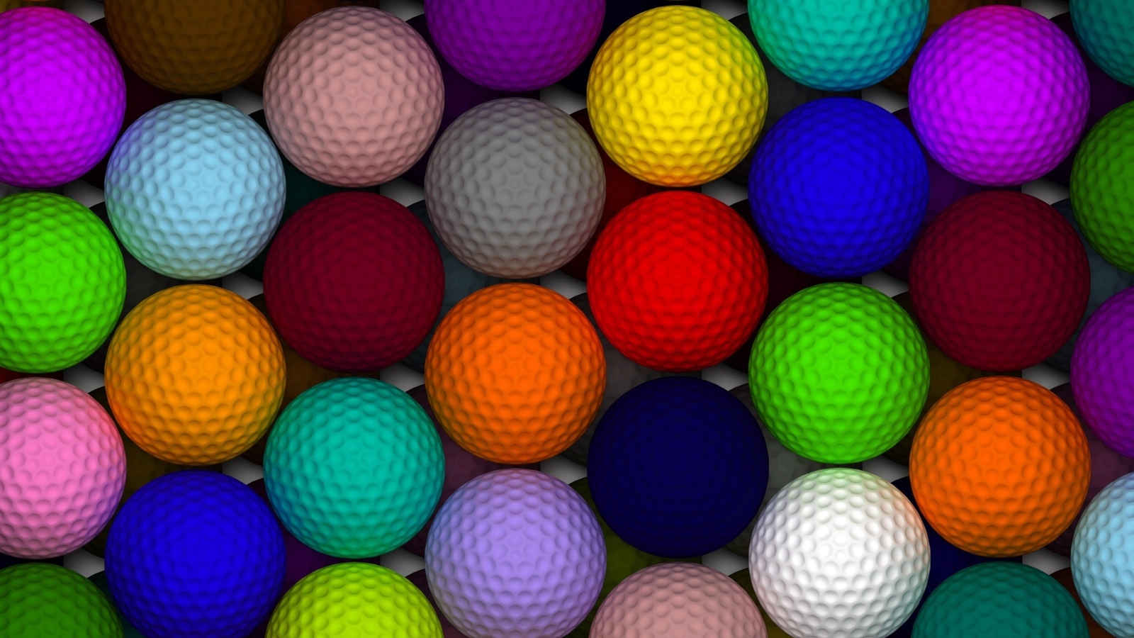 Разноцветные 3д шары для фона