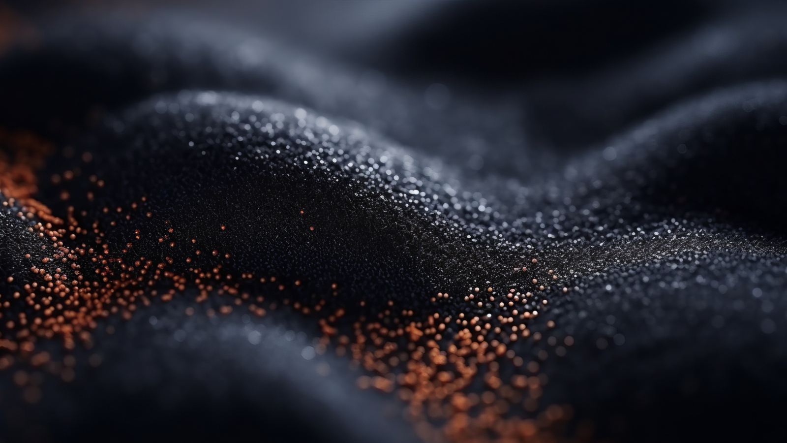 Блестящий абстрактный черный песок