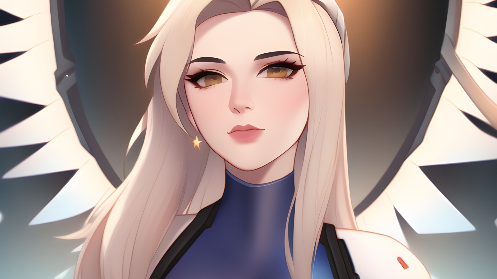 Девушка аниме с белыми волосами