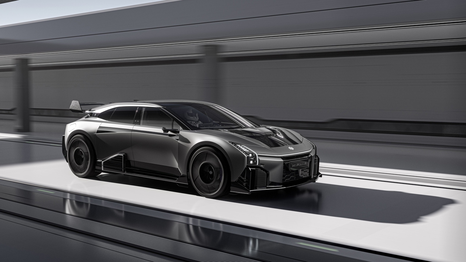 Черный автомобиль HiPhi A 2023 года