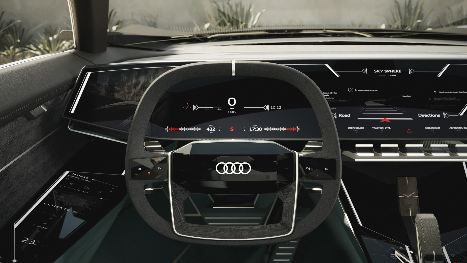 Салон автомобиля Audi Skysphere Concept 2023 года