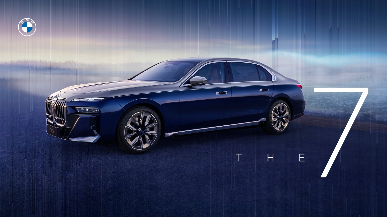 Презентация нового стильного автомобиля BMW I7